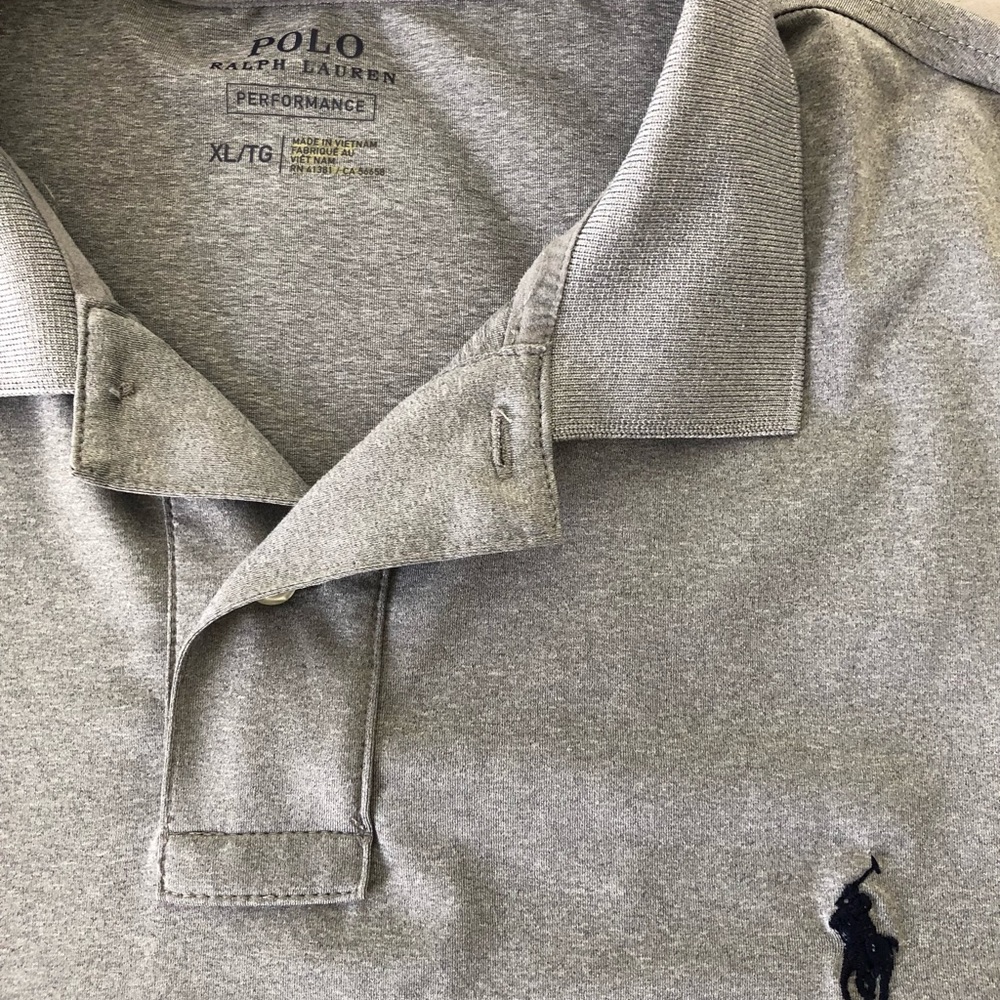 XL Grey Ralph Lauren Performance Polo